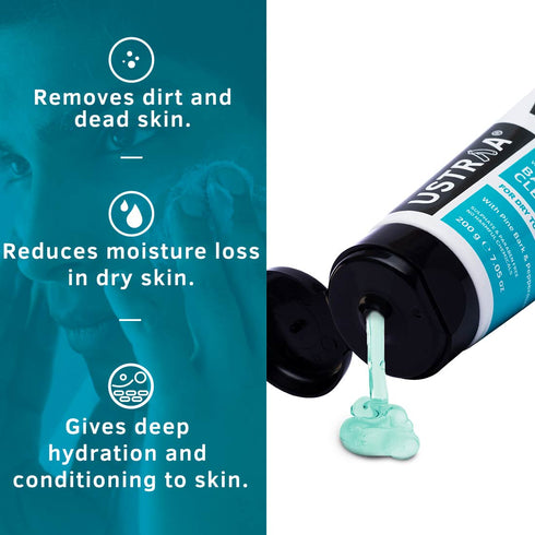 Ustraa Face Wash Mint Cool - For Dry Skin