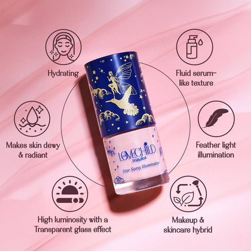 LoveChild Iced Coral| Star Song Illuminator Dewy | Radiant Finish
