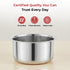 Vinod Claro Heavy Gauge Stainless Steel Tope Plain 1.5 mm Capacity 4600 ml