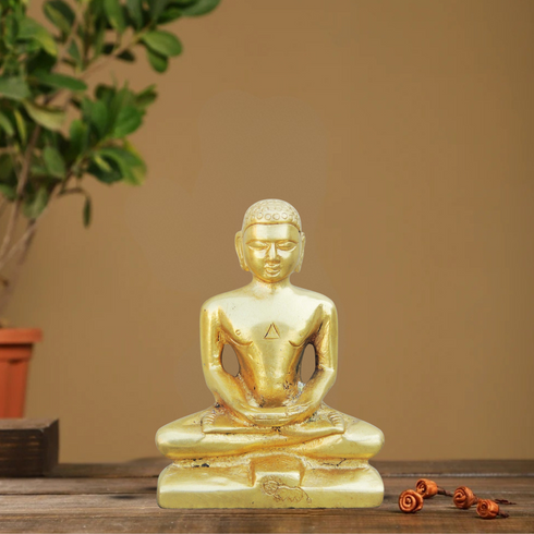 Brass Mahaveer Ji Statue 6.025Kg