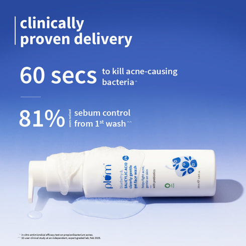 Plum 1% Salicylic Acid Clearly Gentle Gel Face Wash