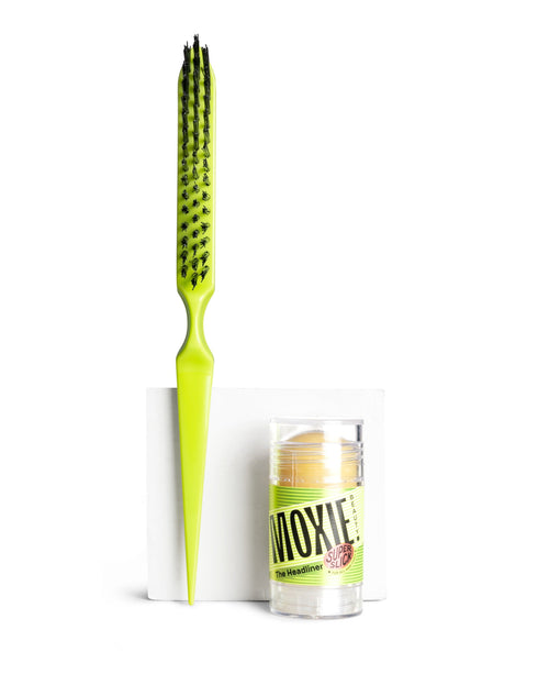 Moxie Beauty The Headliner and Finisher Duo - Hair Wax Stick & Brush
