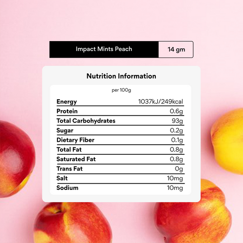 Impact Mints Peach Mints 14g