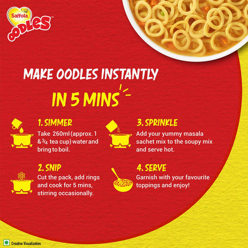 Saffola Oodles The Ring Noodles, Yummy Masala