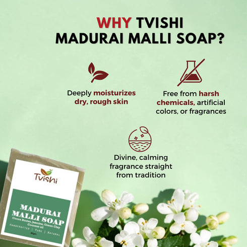 Tvishi Skincare Madurai Malli Soap