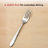 Vinod Florence Stainless Steel Dinner Fork Set of 12 Piece Heavy Gauge Steel Mirror Finish Rust Free Tough Strong and Durable