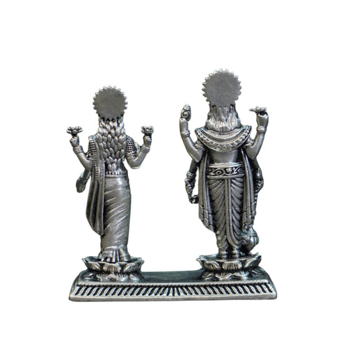 Pure Silver Antique Laxmi Nerayana Swami Standing 63.60G By Mahita Collections