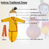 Raj Fancy Dresses Radha and Krishna Printex| Yellow Brocade Fabric Janmashtami Mythological Character Costume