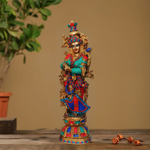 Brass Radha Ji Statue 16.67Kg