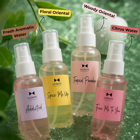 Moraze Cosmetics Luxury Body Perfumes Pack of 4