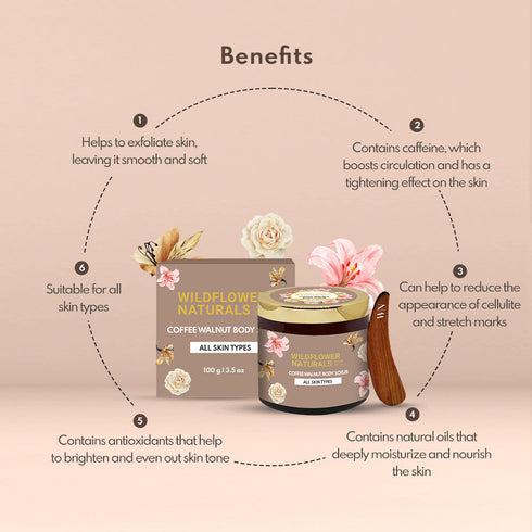 Wildflower Naturals Coffee Walnut Body Scrub