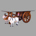 Handcrafted Teak Wood Bullock Cart Teapoy
