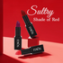 Soku Cosmetic Sultry Shade Of Red Lipstick (Pack of 3)