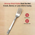 Vinod Moscow Stainless Steel Dinner Fork Set of 12 Piece Heavy Gauge steel Mirror Finish Rust Free Tough Strong and Durable