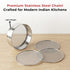 Vinod Stainless Steel 4 in 1 Chalni Set for Flour Authentic Steel Rust Free Easy to Clean and Dishwasher Safe