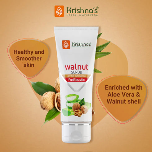 Krishna'S Herbal & Ayurveda Walnut Scrub
