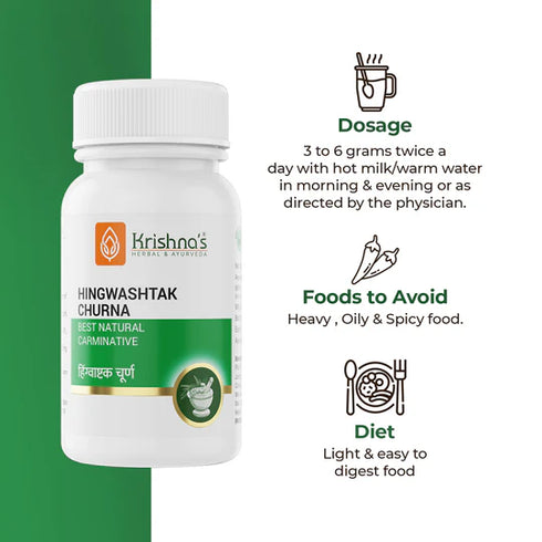 Krishna'S Herbal And Ayurveda Hingwashtak Churna