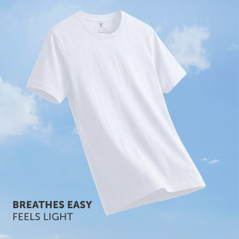 XYXX Pace Combed Cotton T-shirts Polar White