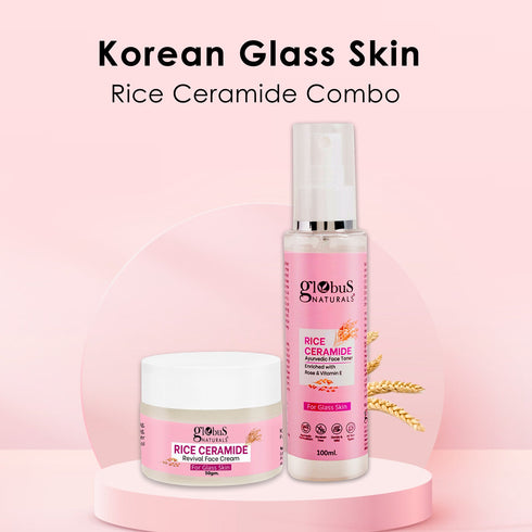 Globus Naturals Rice Radiance Combo For Korean Glass Skin Set of 2