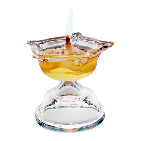 Niranjan Diya Made of Borosilicate Glass.