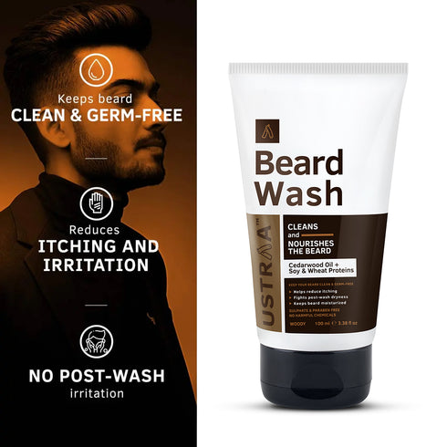 USTRAA Beard Wash Woody 100ml