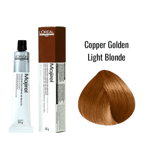 L'Oreal Professionnel Majirel 8.34 Light Blonde With Copper Gold Permanent Hair Colour 50ml