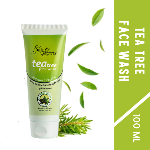 Skin Secrets Tea Tree Face Wash with Tea Tree Oil for Pimple Free Skin