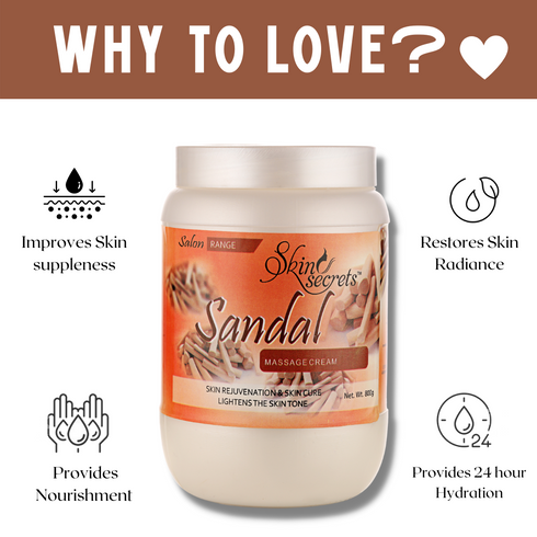 Skin Secrets Sandal Massage Cream with Sandalwood Oil