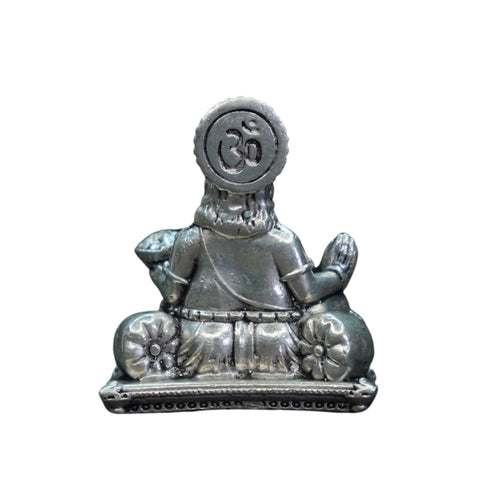 Pure Silver Antique Kubera 61.36G Idol By Mahita Collections