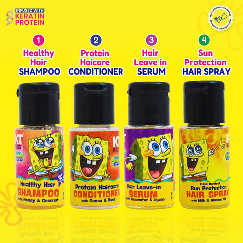 KT Kids Hair Care Travel Set SpongeBob Edition