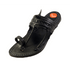 Vhaanfootwear Black Pure Leather Kapashi kolhapuri chappal for Men by Vhaan