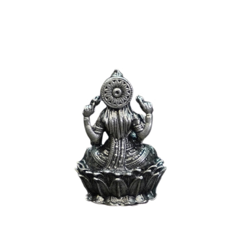 Pure Silver Antique Dhanalaxmi Sitting On Lotus 5.29G By Mahita Collections