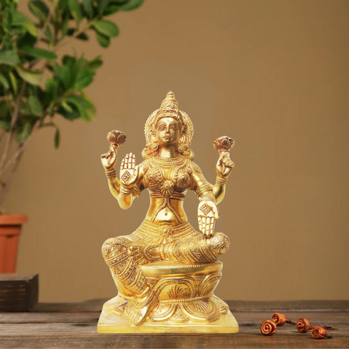 Brass Laxmi Ji Statue 4.36Kg