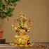 Brass Lotus With Ganesh God Idol 1.31Kg