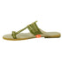 Vhaanfootwear Olive Green Pure Leather Ladies Kolhapuri by Vhaan