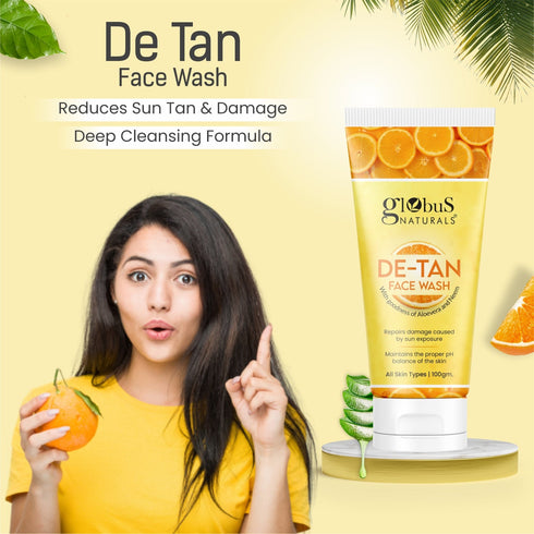 Globus Naturals DeTan Face Wash