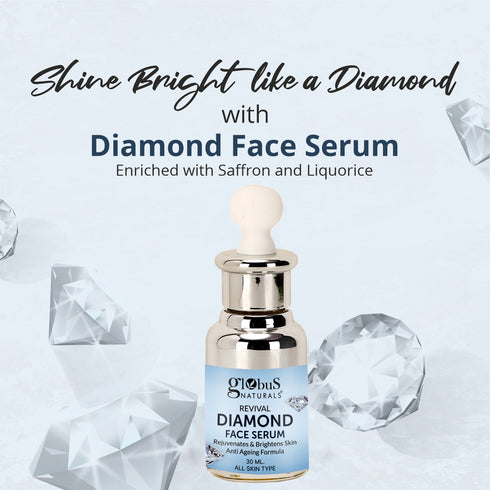 Globus Naturals Revival Diamond Shine Boosting & Anti Ageing Face Serum