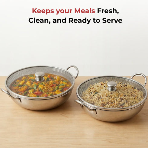 Vinod Stainless Steel Net Cover 2 pieces 10 No