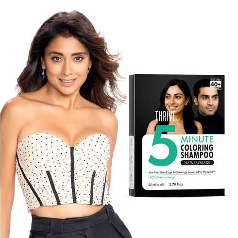 Thriveco Natural Black Coloring Shampoo