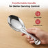 Vinod Stainless Steel Rice Server Rice Spoon Rice Chamcha Set of 2 22 cm High Grade Stainless Steel Mirror Finish Rust Free No 1