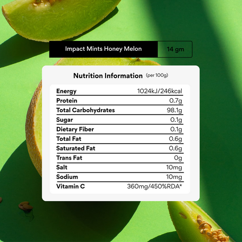 Impact Mints Honey Melon Mints 14g
