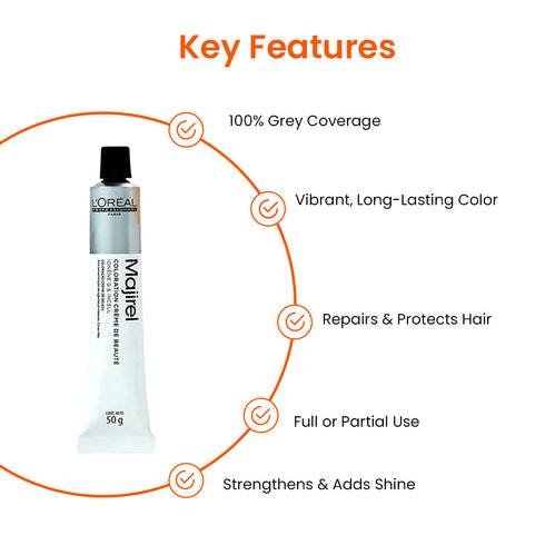 L'Oreal Professionnel Majirel 4.3 Brown With Intense Gold Permanent Hair Colour 50ml