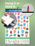 Jumbo English Alphabet and Numbers Chart for Kids