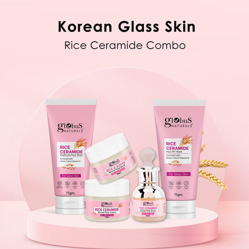 Globus Naturals Rice Radiance Combo For Korean Glass Skin Set of 5
