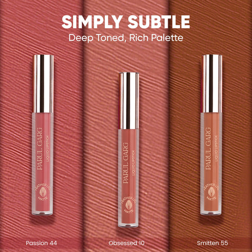Parul Garg Beauty Simply Subtle: 3 Daily Elegance Liquid Lipsticks