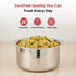 Vinod Claro Heavy Gauge Stainless Steel Hammered Tope 1.5 mm Capacity 3000 ml