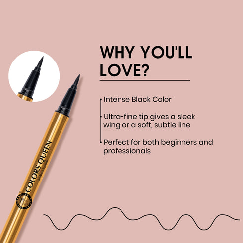 Colors Queen High-Tech Liquid Pen Eyeliner | 1.2 Gm