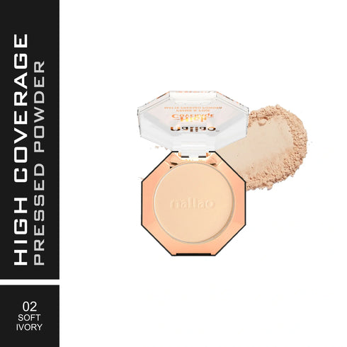Maliao High Coverage Prime & Fine Matte Pressed Powder