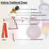 Raj Fancy Dresses Radha and Krishna Printex| White Janmashtami Mythological Character Costume