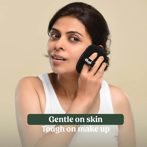 Vilvah Store Makeup Removal Cleansing Gel & reusable Cleansing Pad